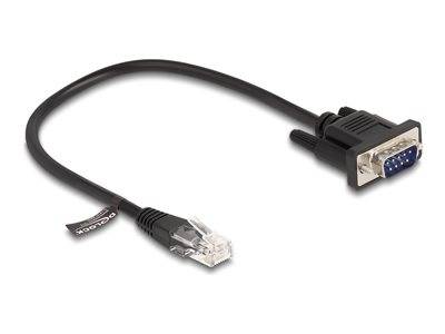 DELOCK Kabel RJ45 Stecker zu Seriell RS-232 D-Sub 9 Multimedia-Technik