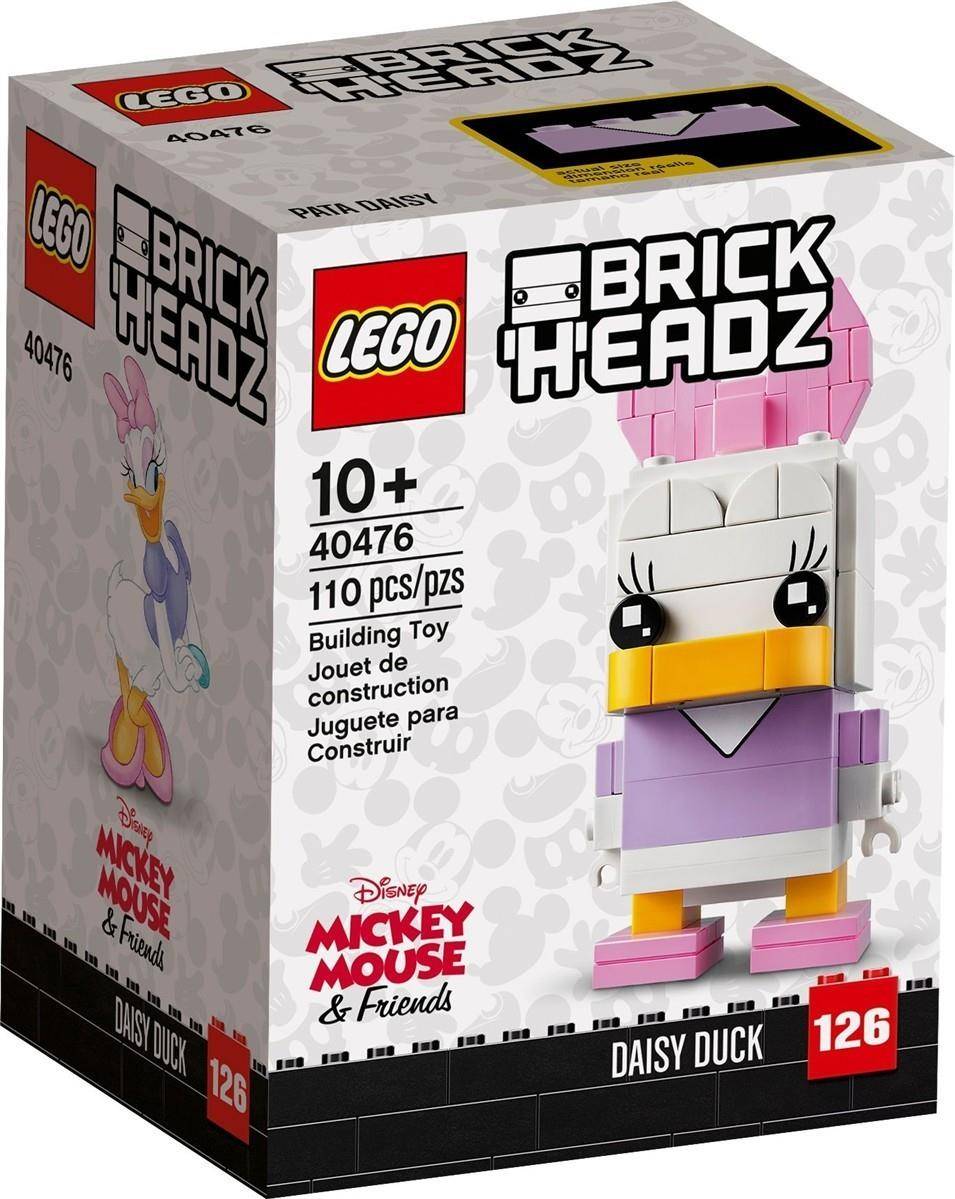 LEGO BrickHeadz Daisy Duck Bauset, Set 40476, ab 10 Jahren, 110 Teile, mit Disney Mickey Mouse & Friends Branding.