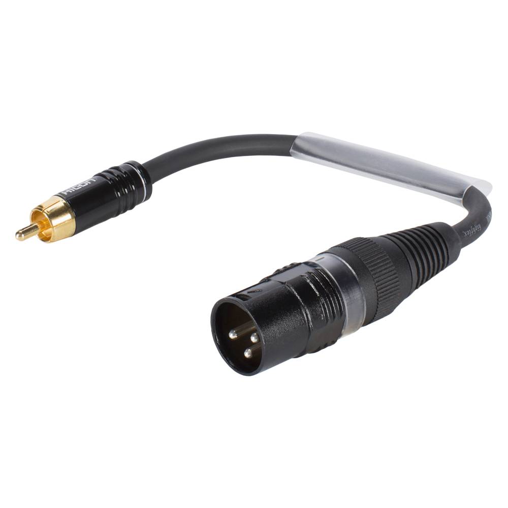 SOMMER CABLE Adapterkabel XLR(M)/Cinch(M) 0,15m sw