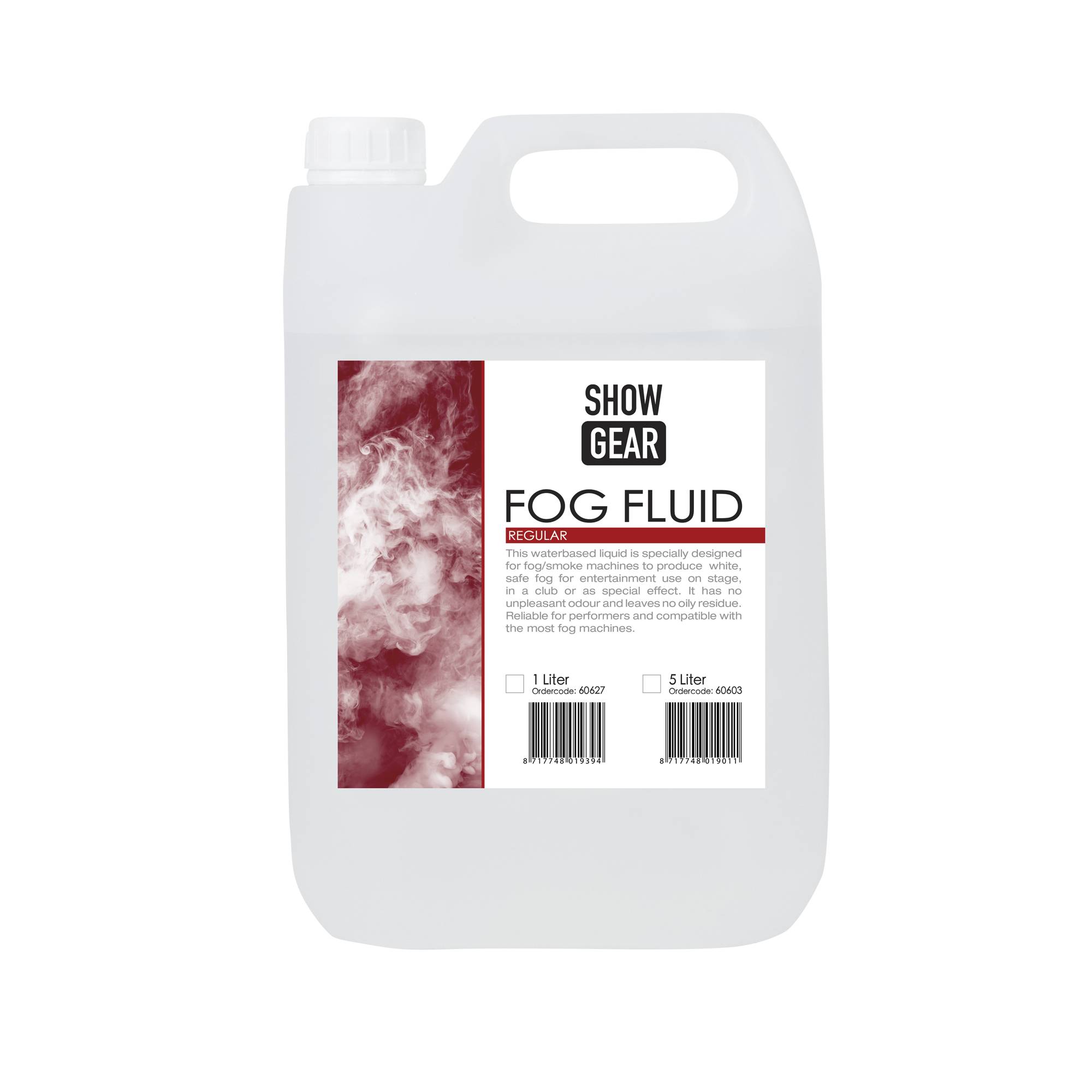 Showgear Fog Fluid Regular 5 Liter - wasserbasiert