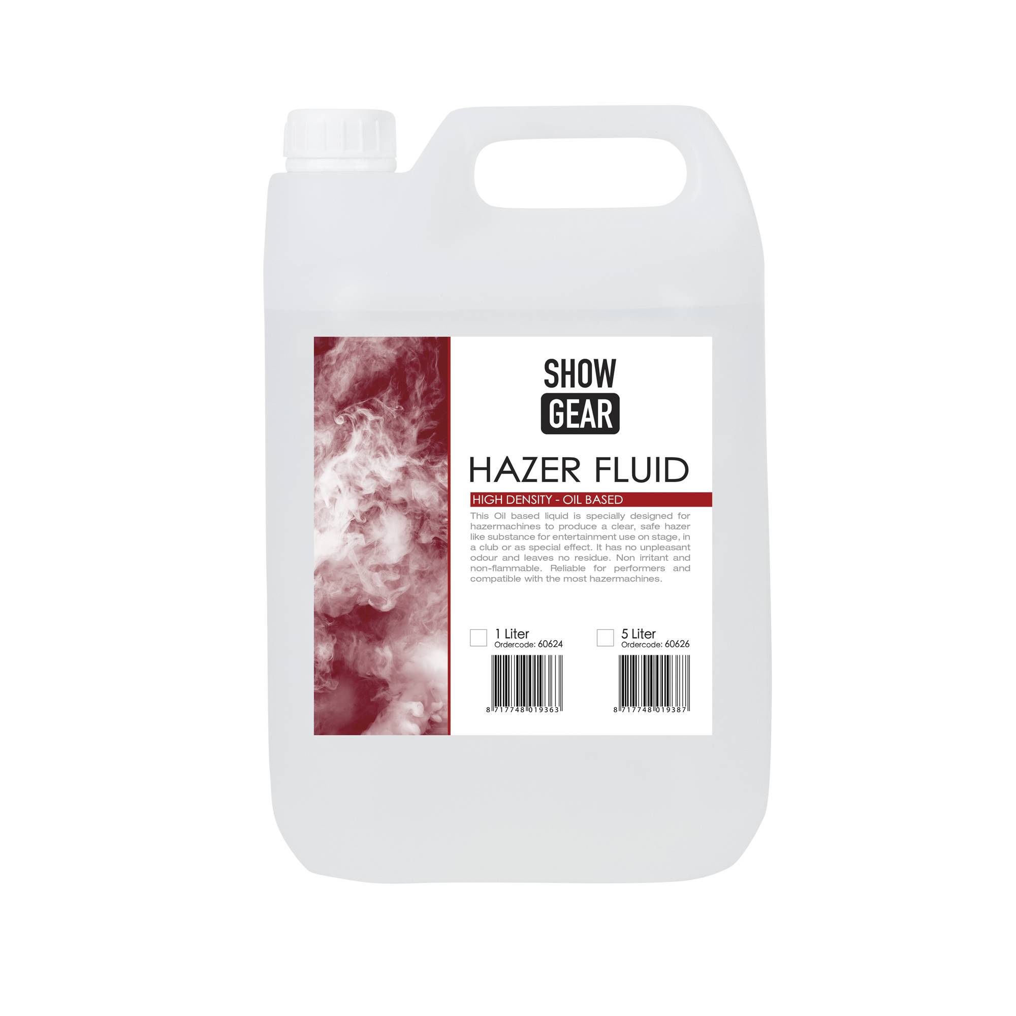 Showgear Hazer Fluid 5 Liter - auf Ölbasis