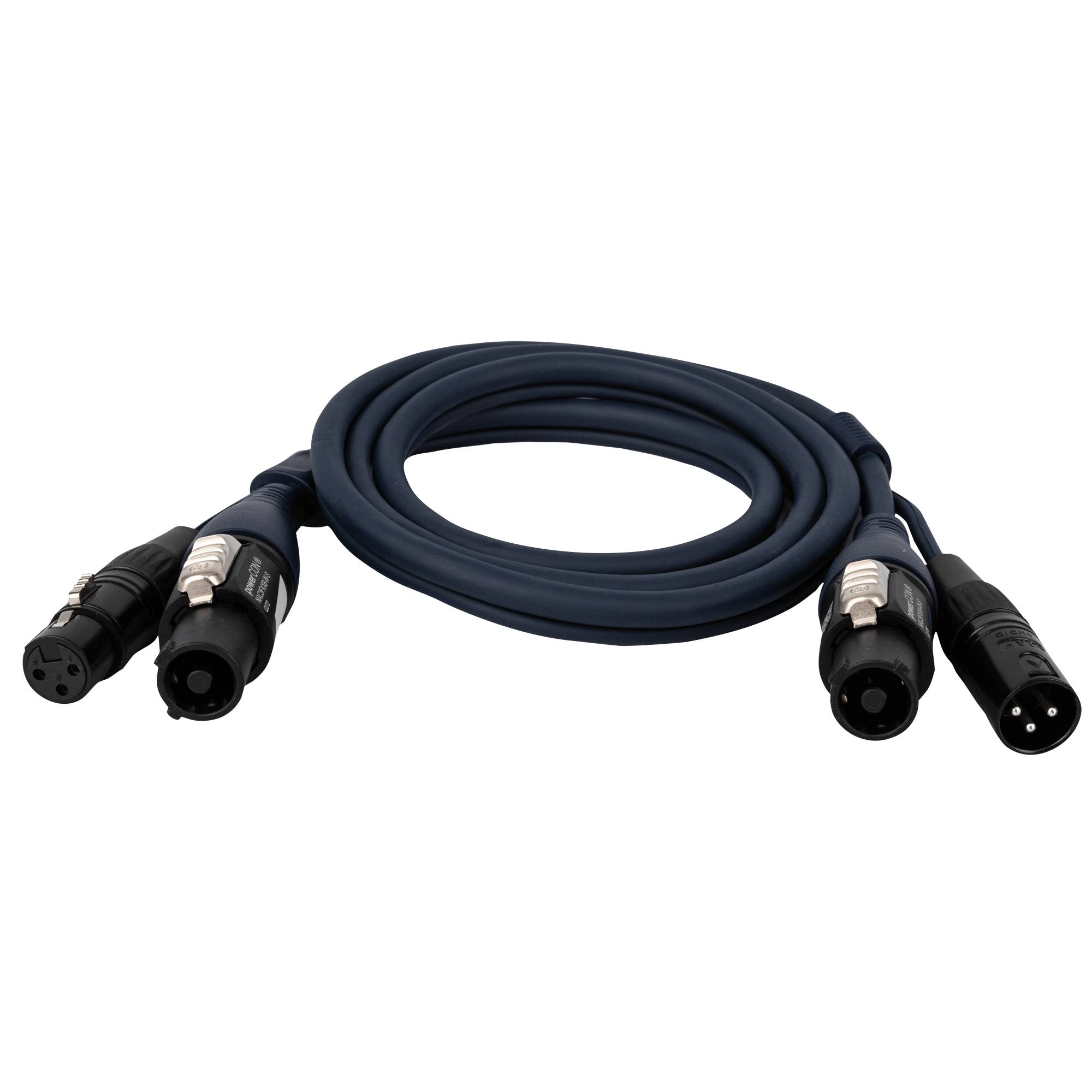 DAP FP17 Hybrid Cable - powerCON & 3-pin XLR - Audio / Power 1,5 m