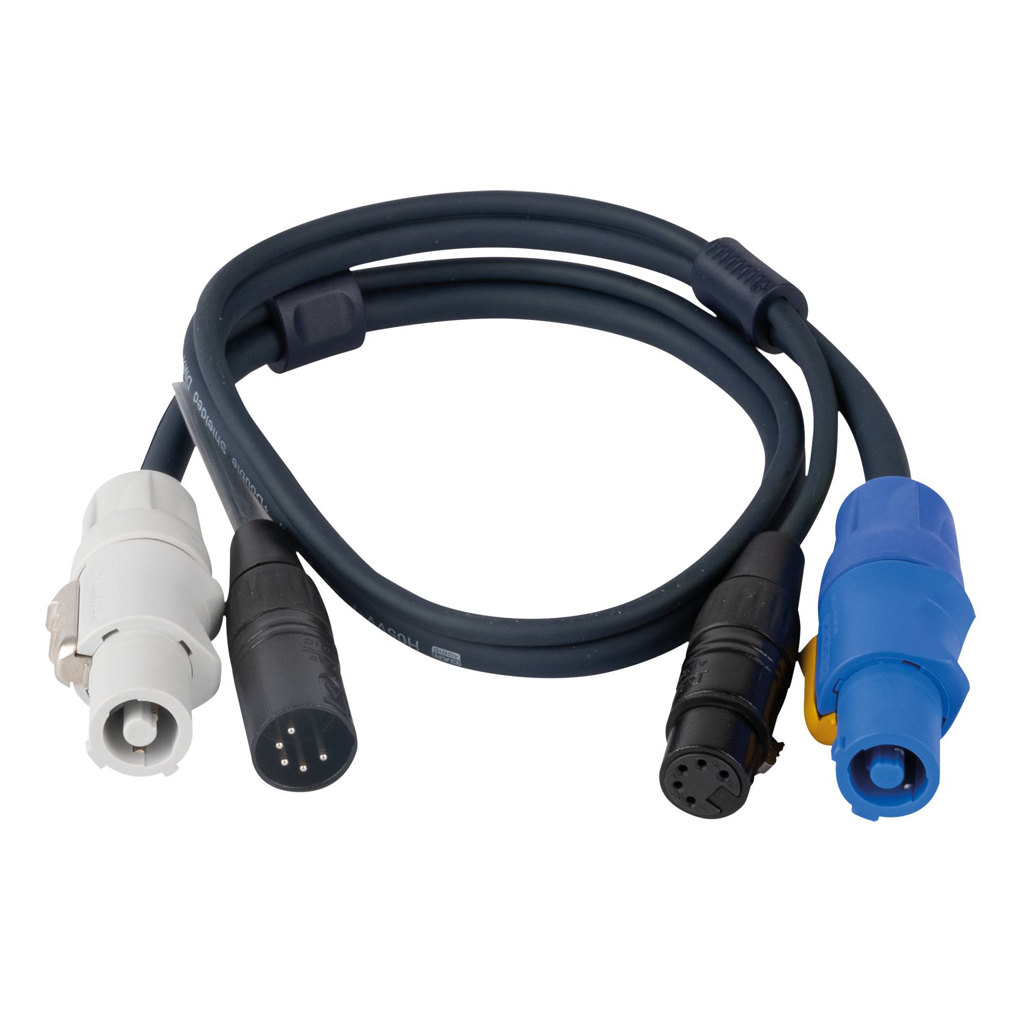 DAP FP18 Hybrid Cable - powerCON & 5-pin XLR - DMX / Power DMX & Strom - 75 cm