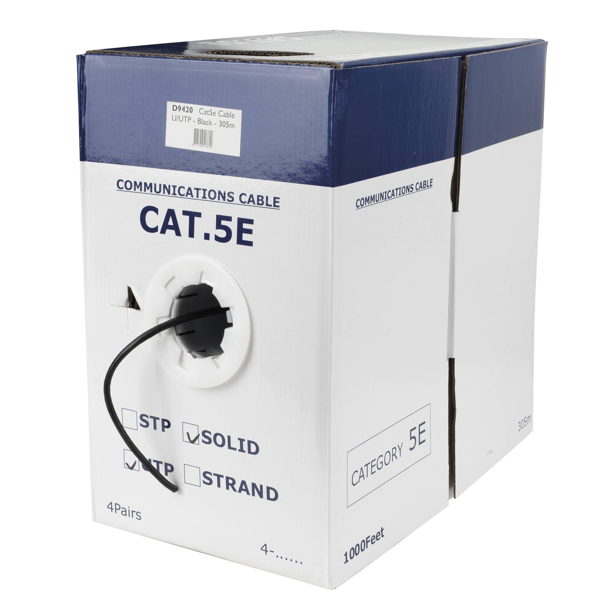 DAP CAT5e U/UTP LAN Cable Spule 305 m