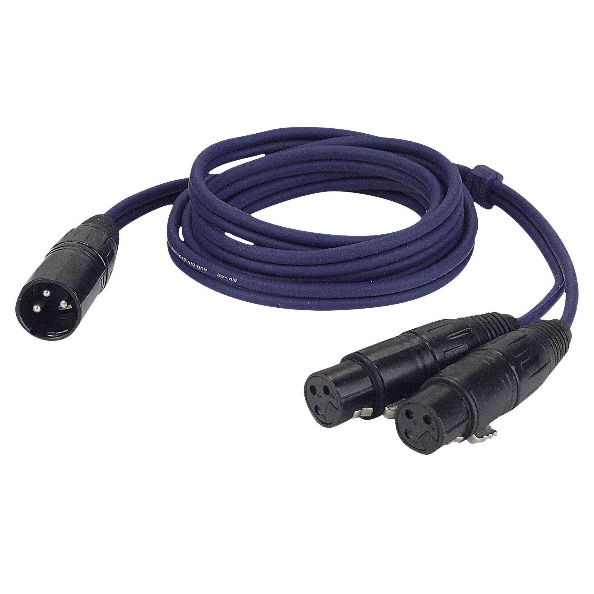 DAP FL38 - bal. XLR 3P, male to 2 x XLR 3P female 1,5 m