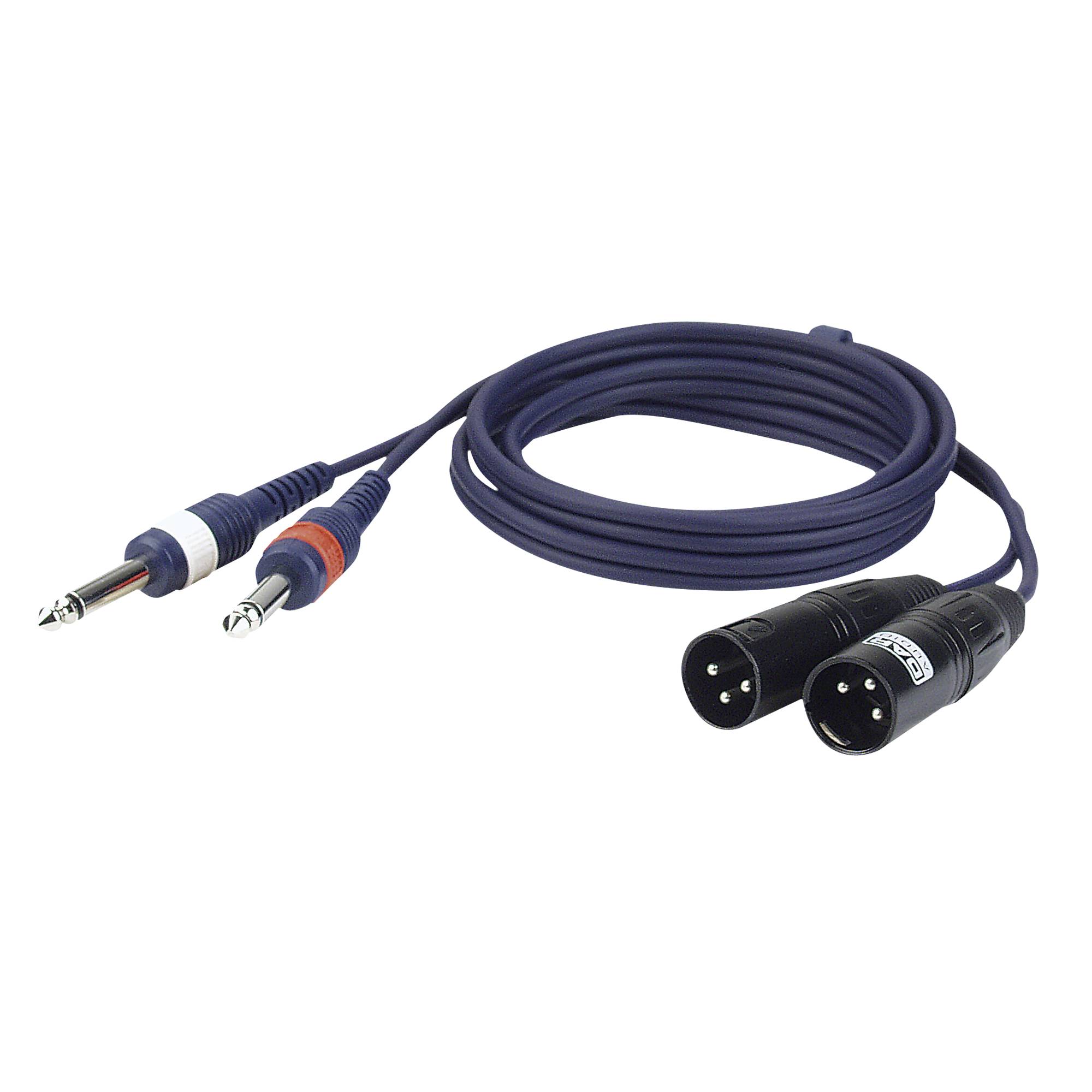 DAP FL44 - 2 unbal. Jack mono L/R to 2 XLR/M 3P 1,5 m