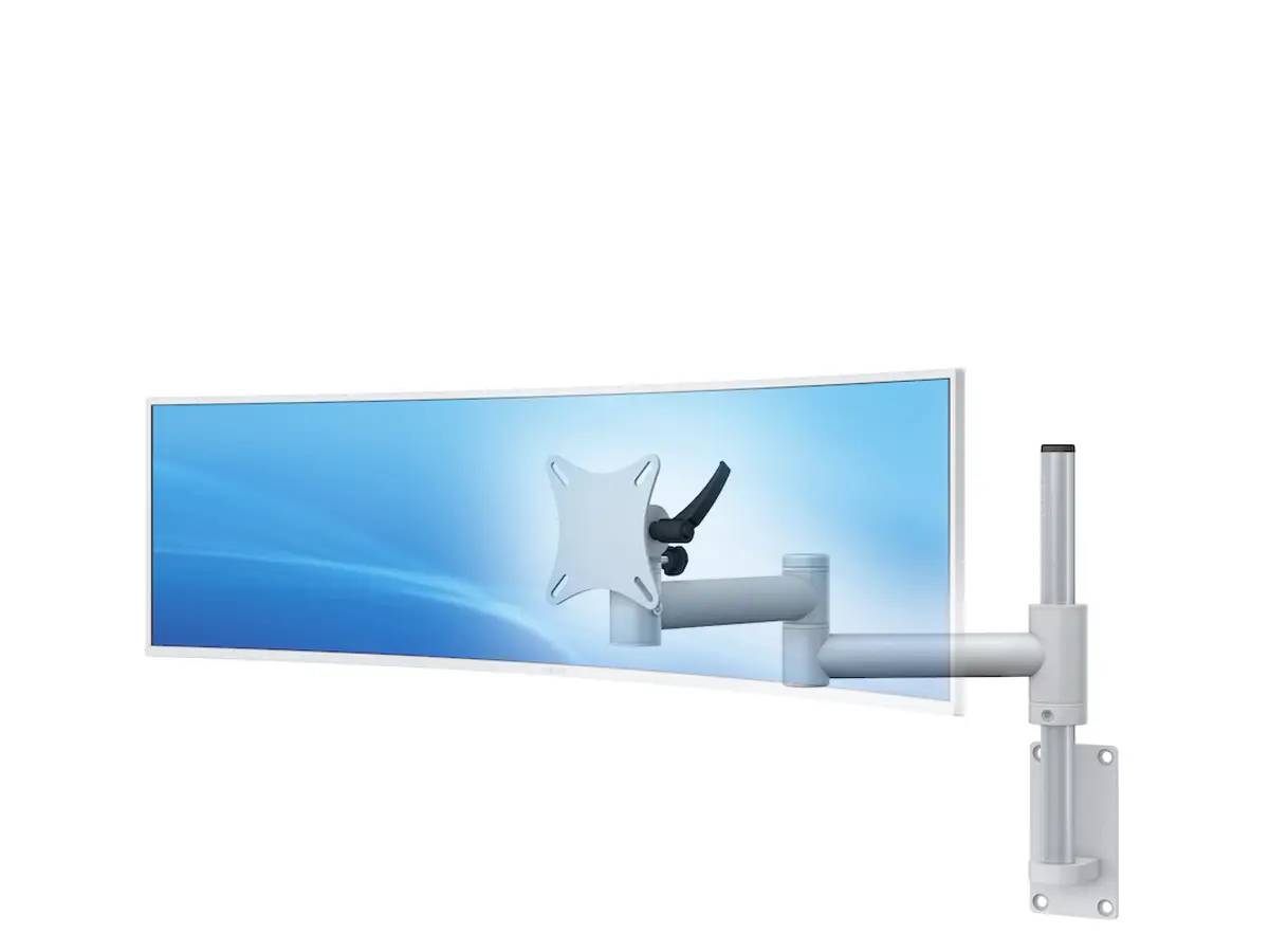 Curved Monitorhalter bis 49" für 1 Bildschirm mit Wandhalterung