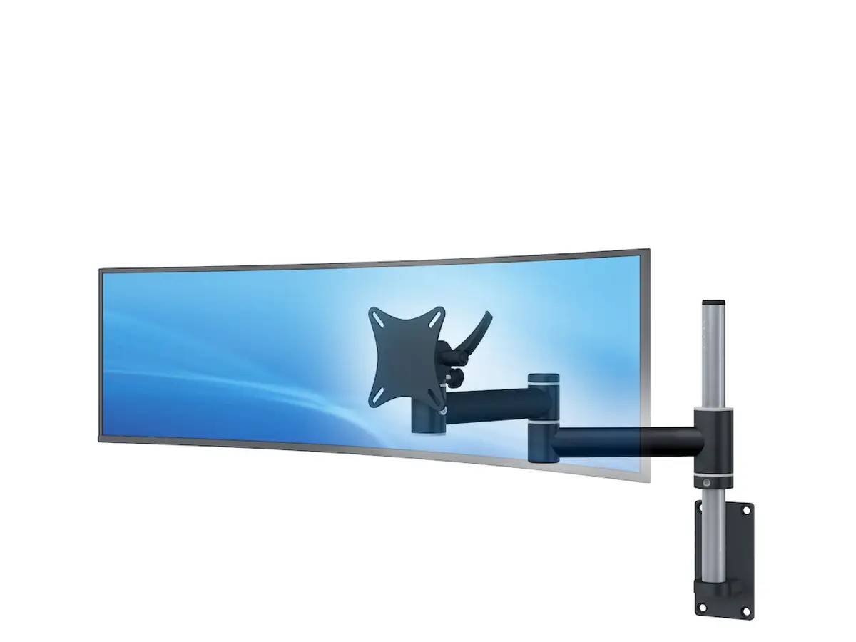 Curved Monitorhalter bis 49" für 1 Bildschirm mit Wandhalterung