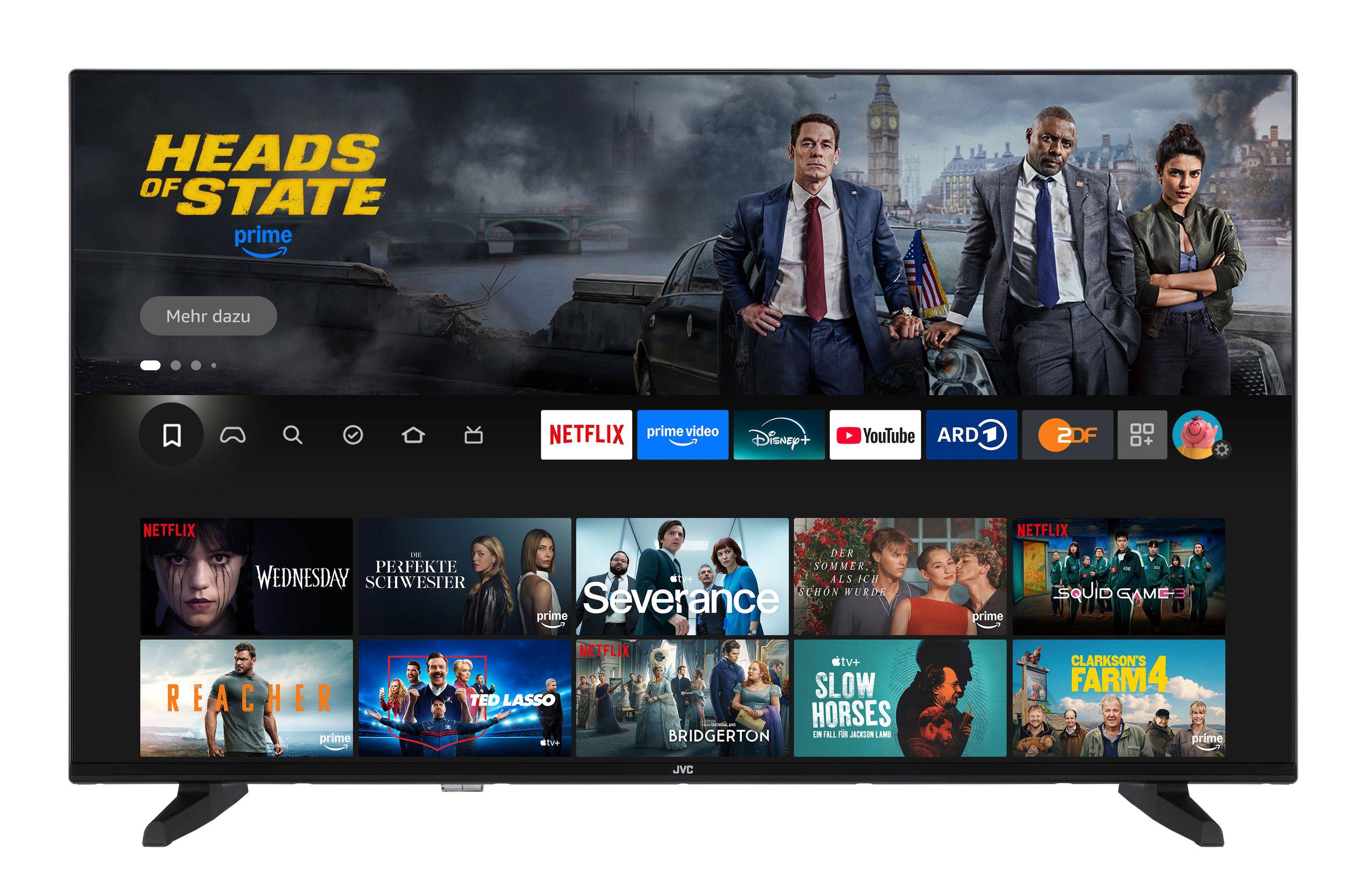 JVC LT-43VRQ3555 QLED Fernseher 43 Zoll Fire TV 4K UHD Smart TV HDR Dolby Vision Atmos, Alexa (2026)