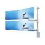 Curved Monitorhalter bis 49" für 2 Bildschirme mit Wandhalterung Curved Monitorhalter bis 49" für 2 Bildschirme mit Wandhalterung