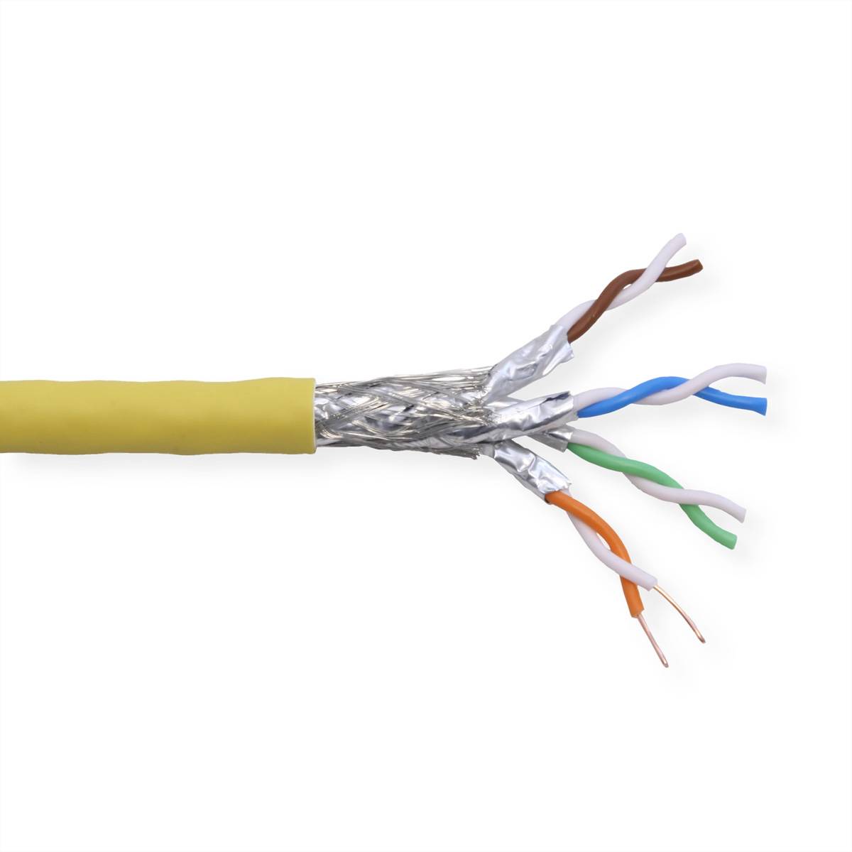 DRAKA UC2000/UCFUTURE COMPACT22 Cat.8.2 S/FTP H AWG 22 gelb, 500 m Twisted Pair Kabel