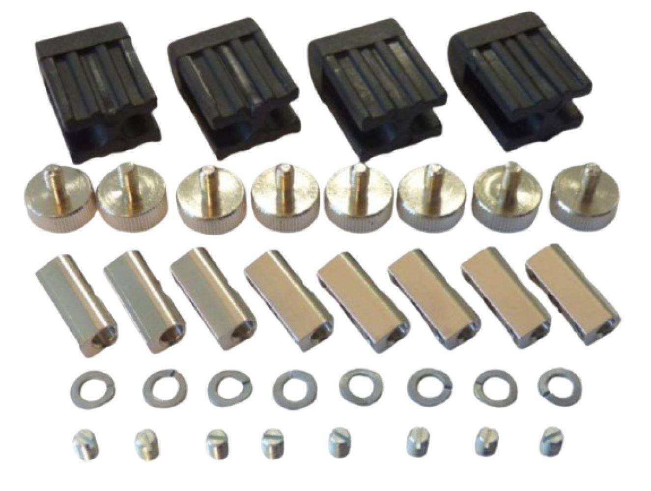 3416 Lampen Halter schwarz für Stift Sockel LED Lampen 4-er Satz