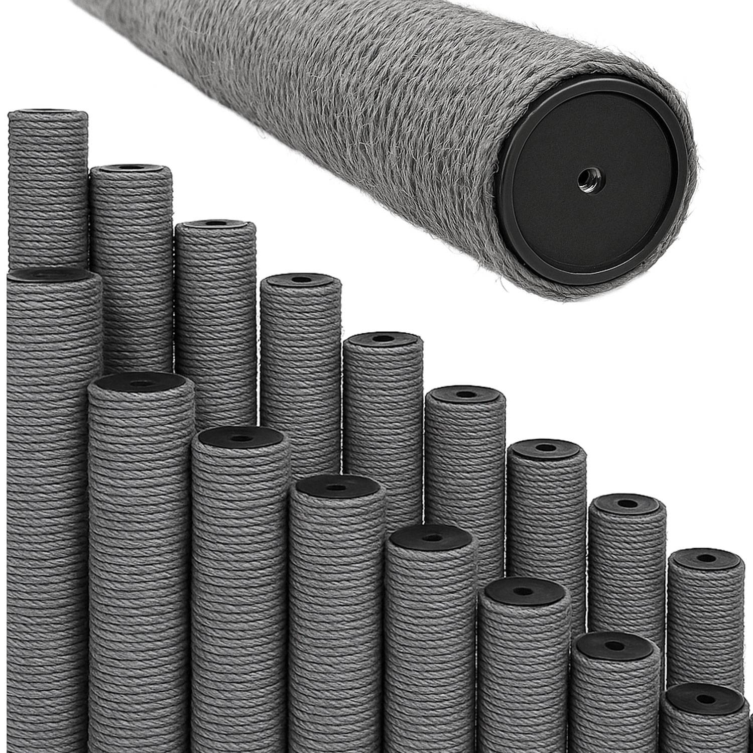 55 cm Sisalstamm für Kratzbaum Ersatzstamm M8 - Ø 7,4 cm Sisalsäule Kratzstamm