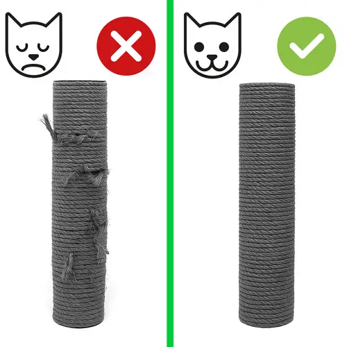 50 cm Sisalstamm für Kratzbaum Ersatzstamm M8 - Ø 7,4 cm Sisalsäule Kratzstamm 50 cm Sisalstamm für Kratzbaum Ersatzstamm M8 - Ø 7,4 cm Sisalsäule Kratzstamm