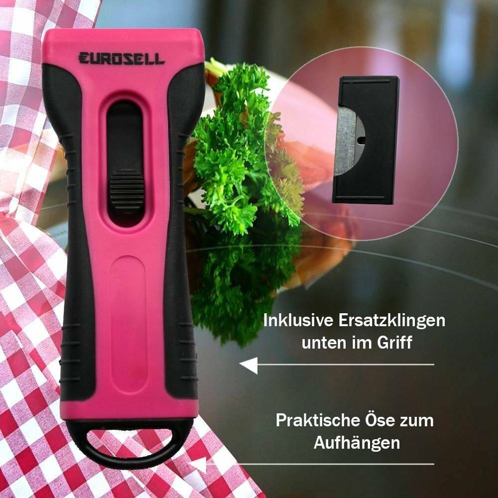 2 x Für Kochfeld Ceranfeld-schaber + Klingen Kratzer Ceranschaber Kochfeldschaber Küchenzubehör Zubehör Herdschaber