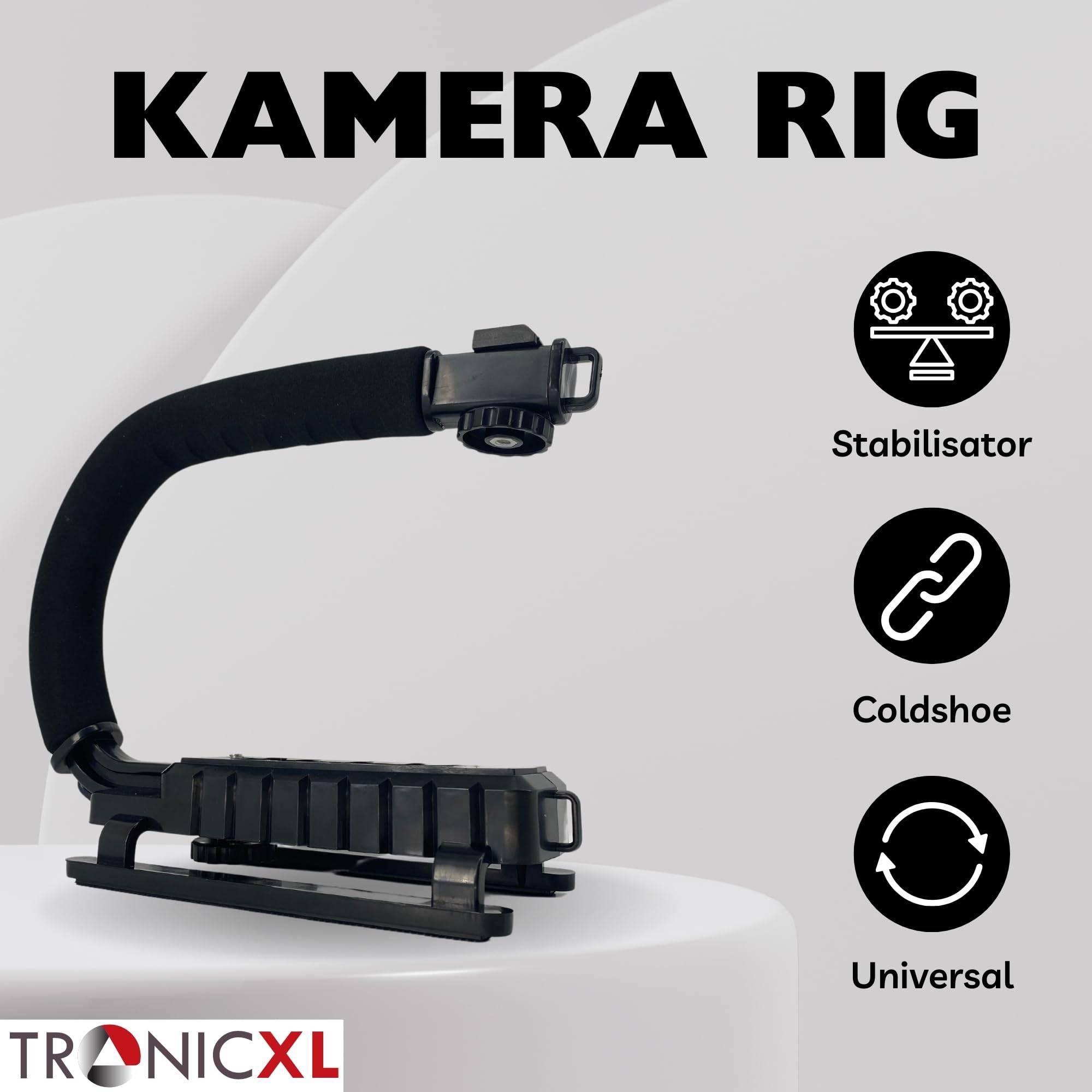 Actioncam Stabilisator kompatibel mit DJI Osmo GoPro Hero Hero+ Stabilizer 3 4 5 6 7 8 9 10 11 12 13 Session Action Cam Kamera Halterung