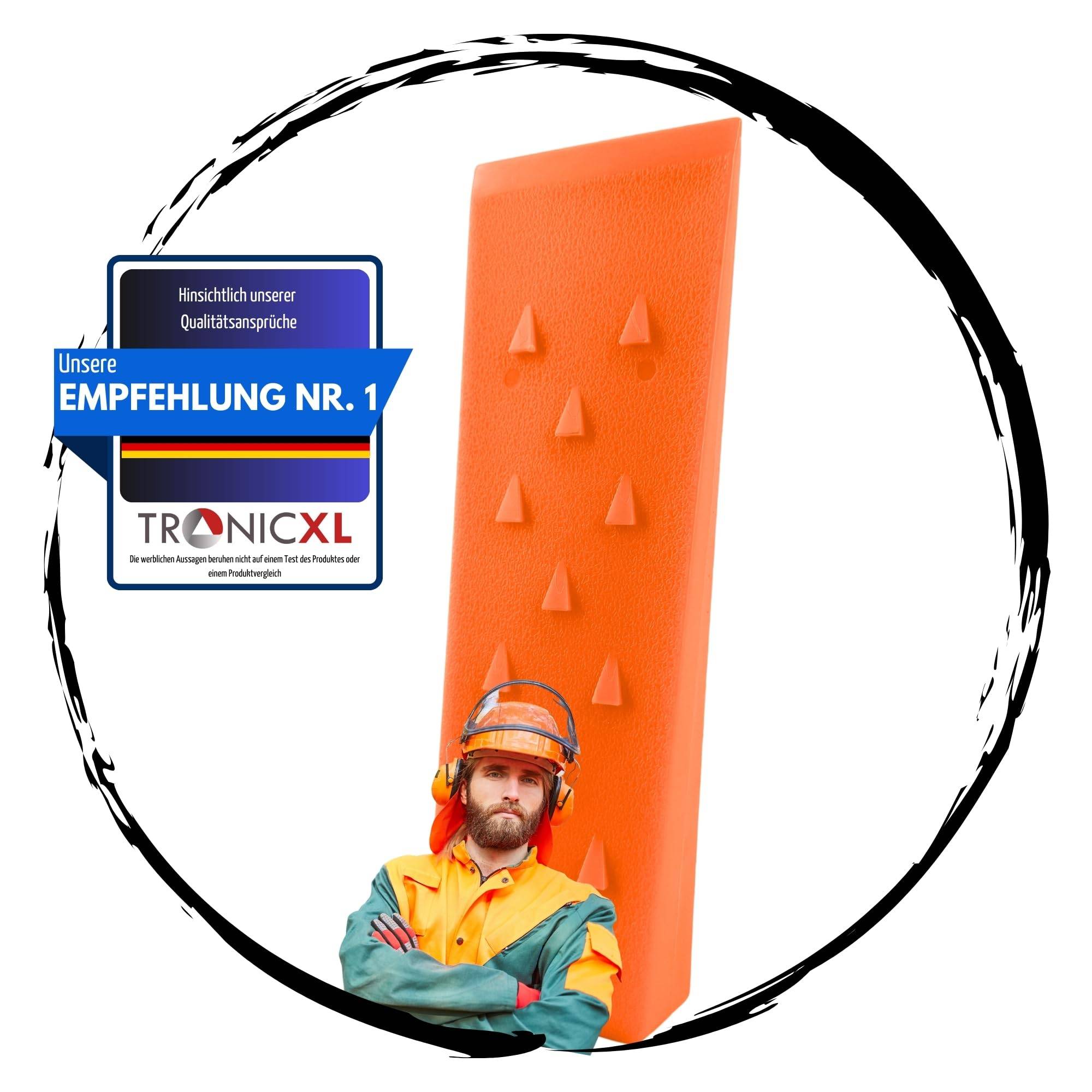 Profi Fällkeil Spaltkeil 10" 25,5cm für Holz Stamm Forst Holzspalter Baum fällen Nachsetzkeil Scheitkeil Treibkeil Brennholz ABS Kunststoff