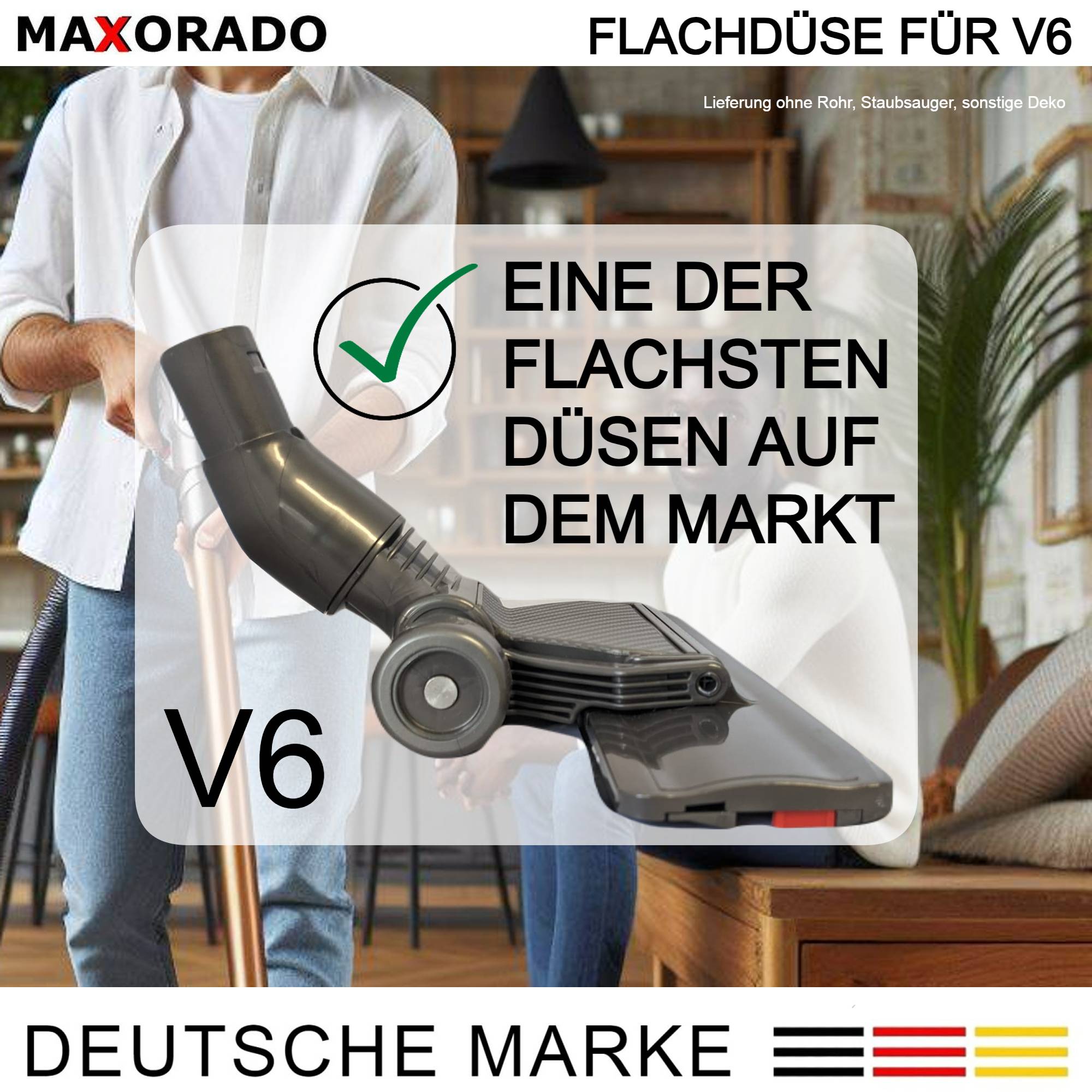 Flachdüse für Dyson V6 Flat Out Head Staubsauger flach Düse 914617-01