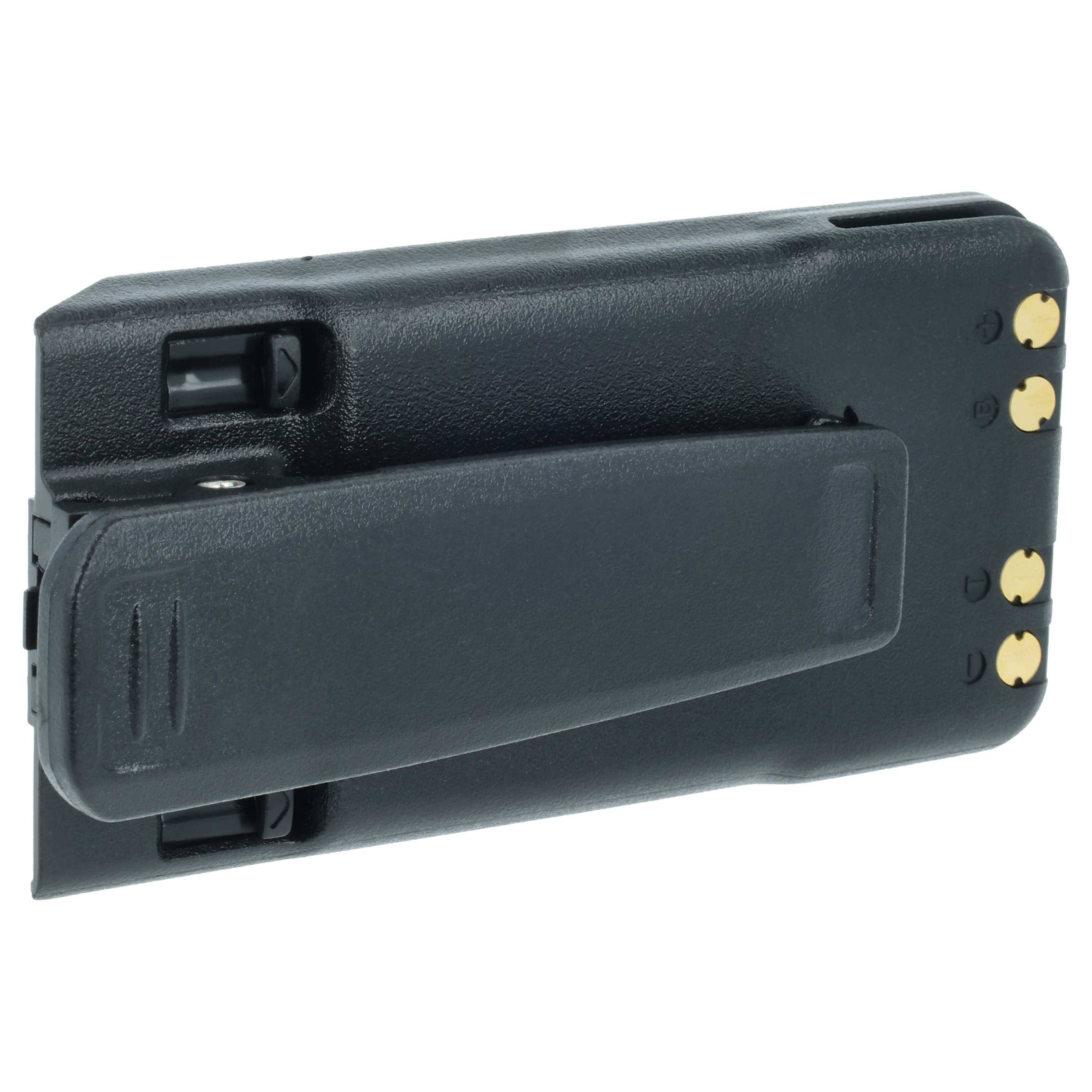 vhbw 5x Akku kompatibel mit Icom IC-F29SR2, IC-V88, IC-G88, IC-F29SR Funkgerät, Walkie Talkie (1500 mAh, 7,4 V, Li-Ion) + Gürtelclip