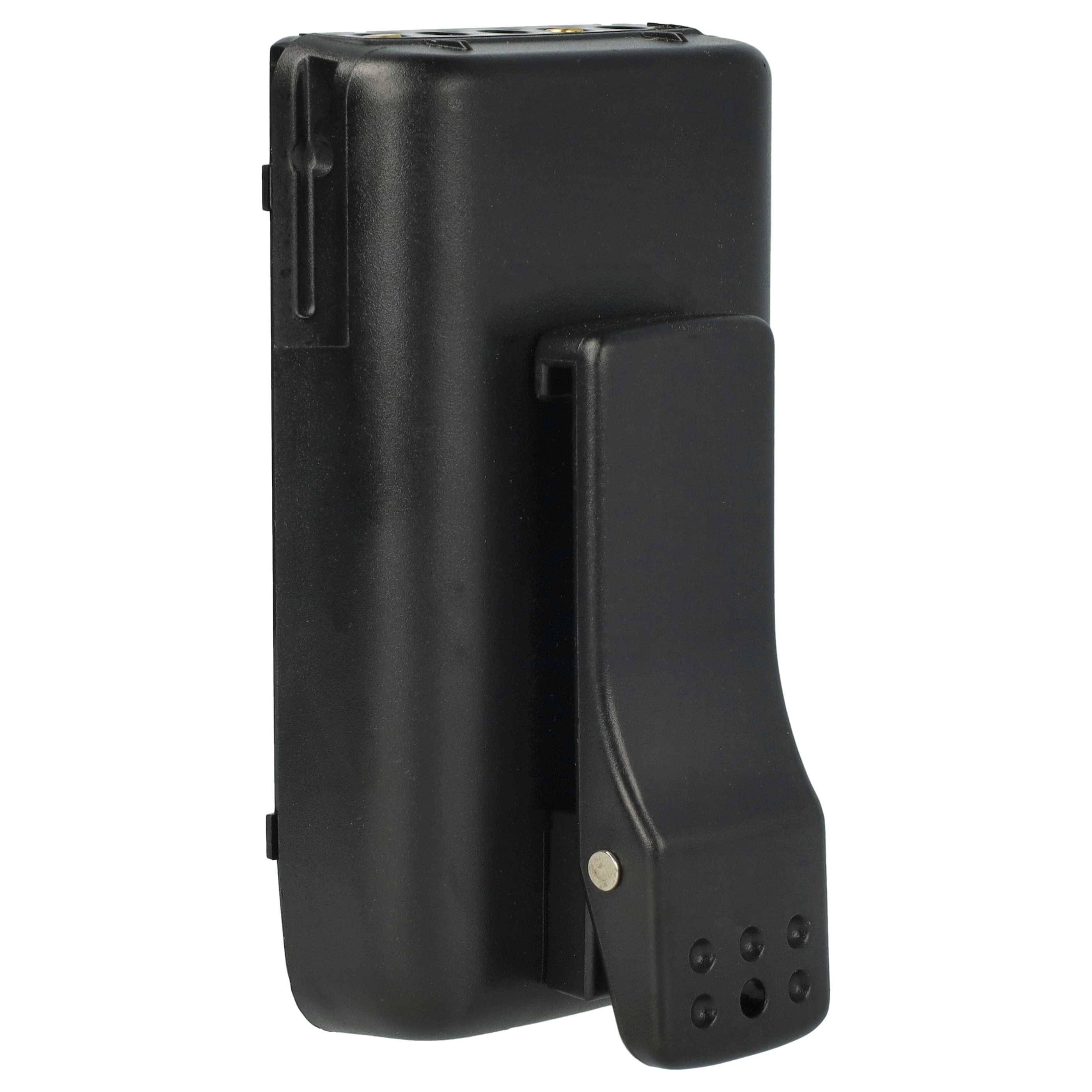 vhbw 2x Akku kompatibel mit Vertex Yaesu FT50R, FT-10R, FT40R, FT10R, FT-40R Funkgerät, Walkie Talkie (2000 mAh, 7,2 V, NiMH) + Gürtelclip