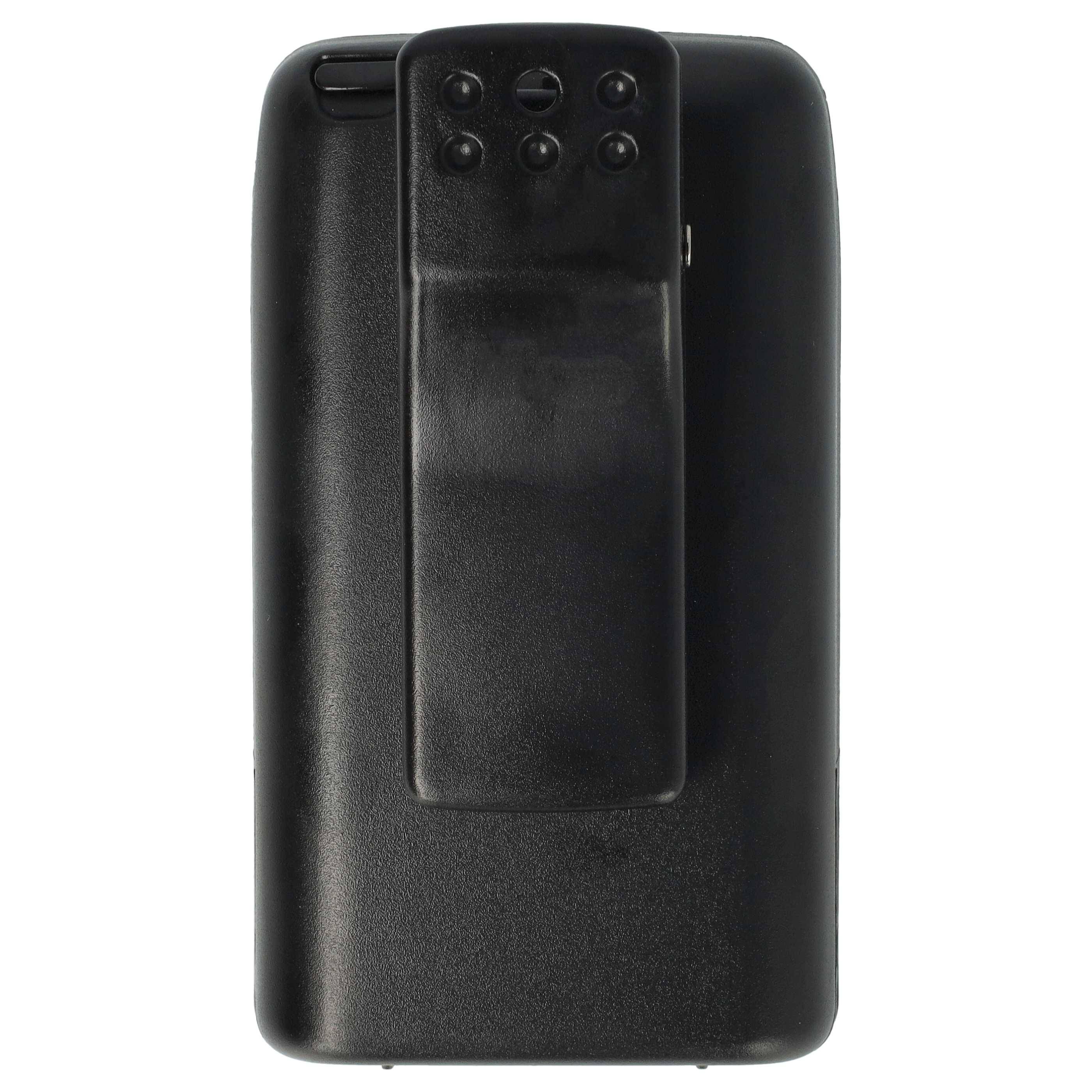 vhbw 2x Akku Ersatz für FNB-V49H, FNB-V49 für Funkgerät, Walkie Talkie (2000 mAh, 7,2 V, NiMH) + Gürtelclip