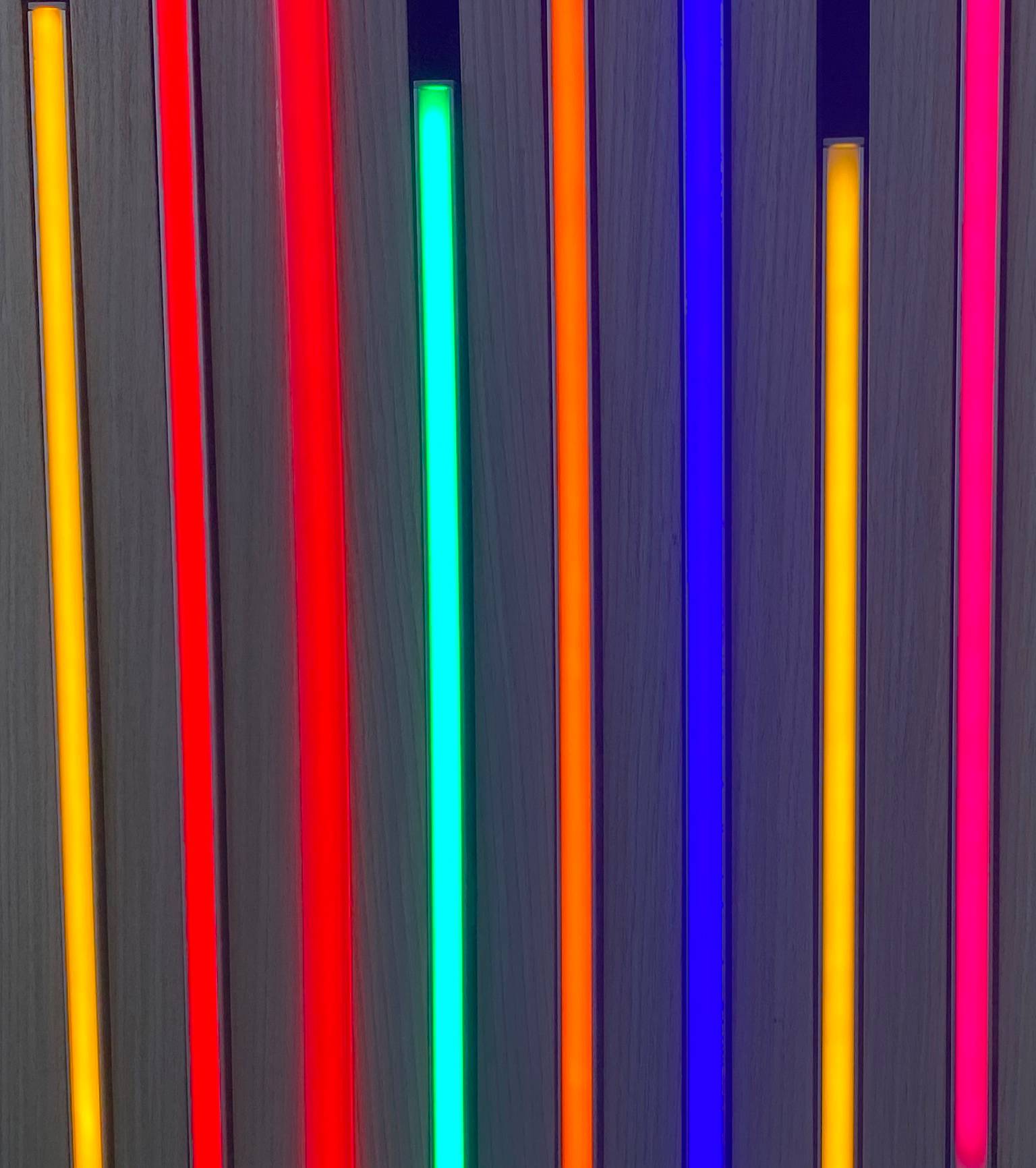 5511 LED Leuchte 8x40cm 8xU-Schiene weiß + schwarz Netzteil Blau