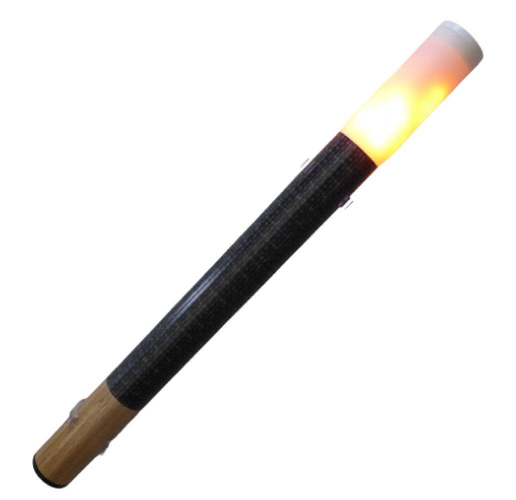 6035 LED Fackel Version3 630 mm Länge große Flamme Holz-Pechfackel