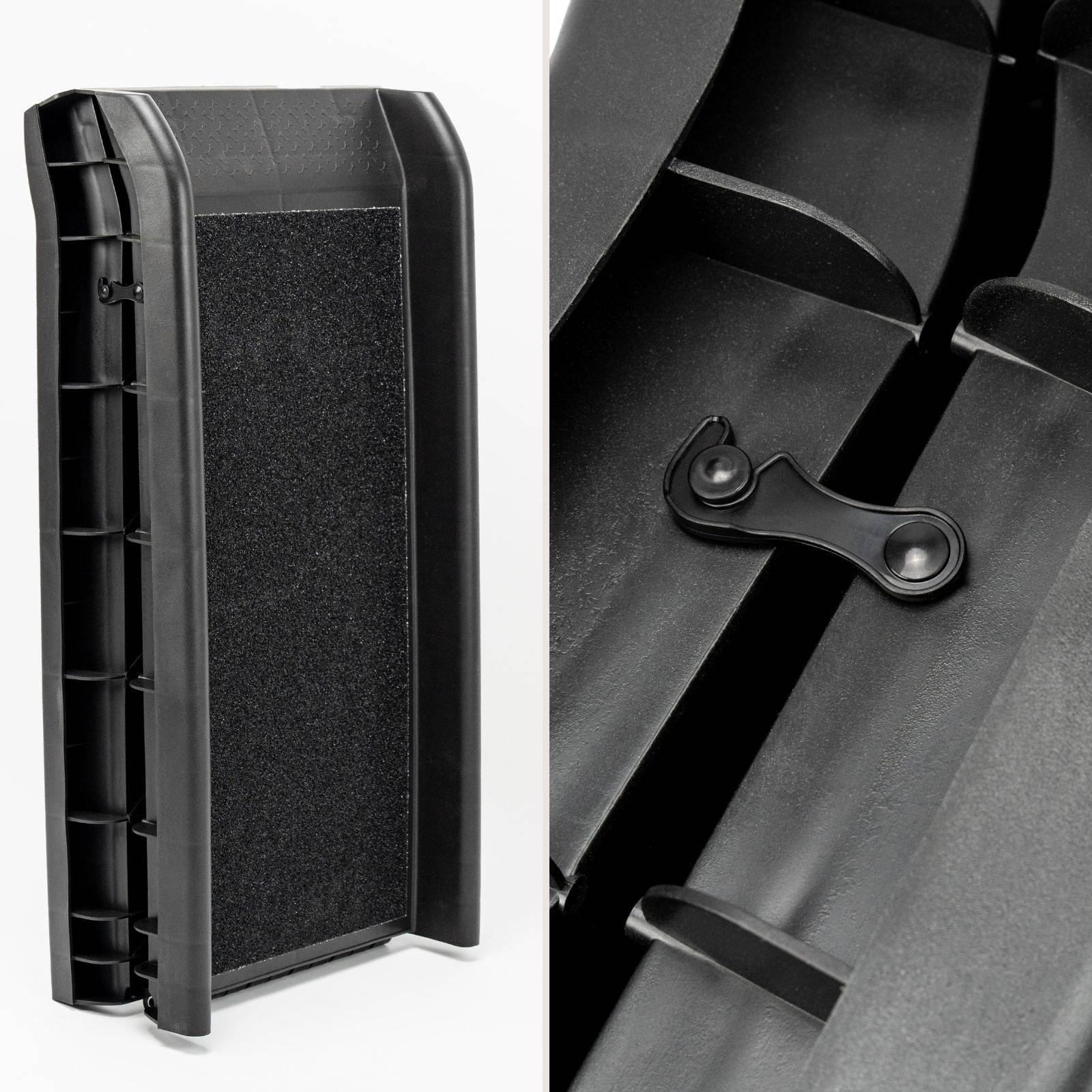 lionto Hunderampe, klappbare Einstiegshilfe mit Anti-Rutsch-Oberfläche, bis 90 kg belastbar, leicht & stabil