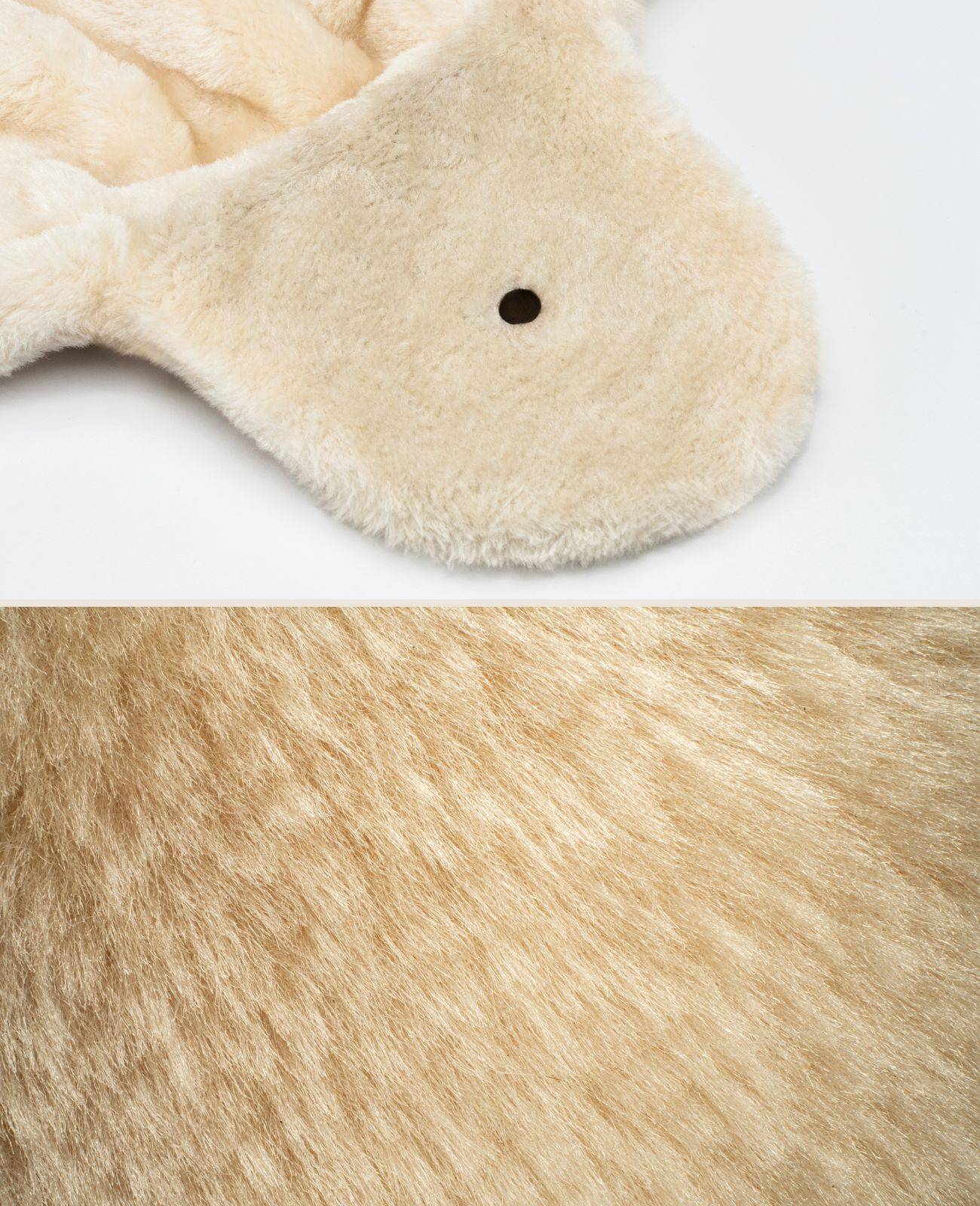 lionto Liegemulde für Kratzbäume, Liegefläche mit stabilem Metallrahmen & Stoffbezug, 40 cm Durchmesser, 25 cm Tiefe, beige