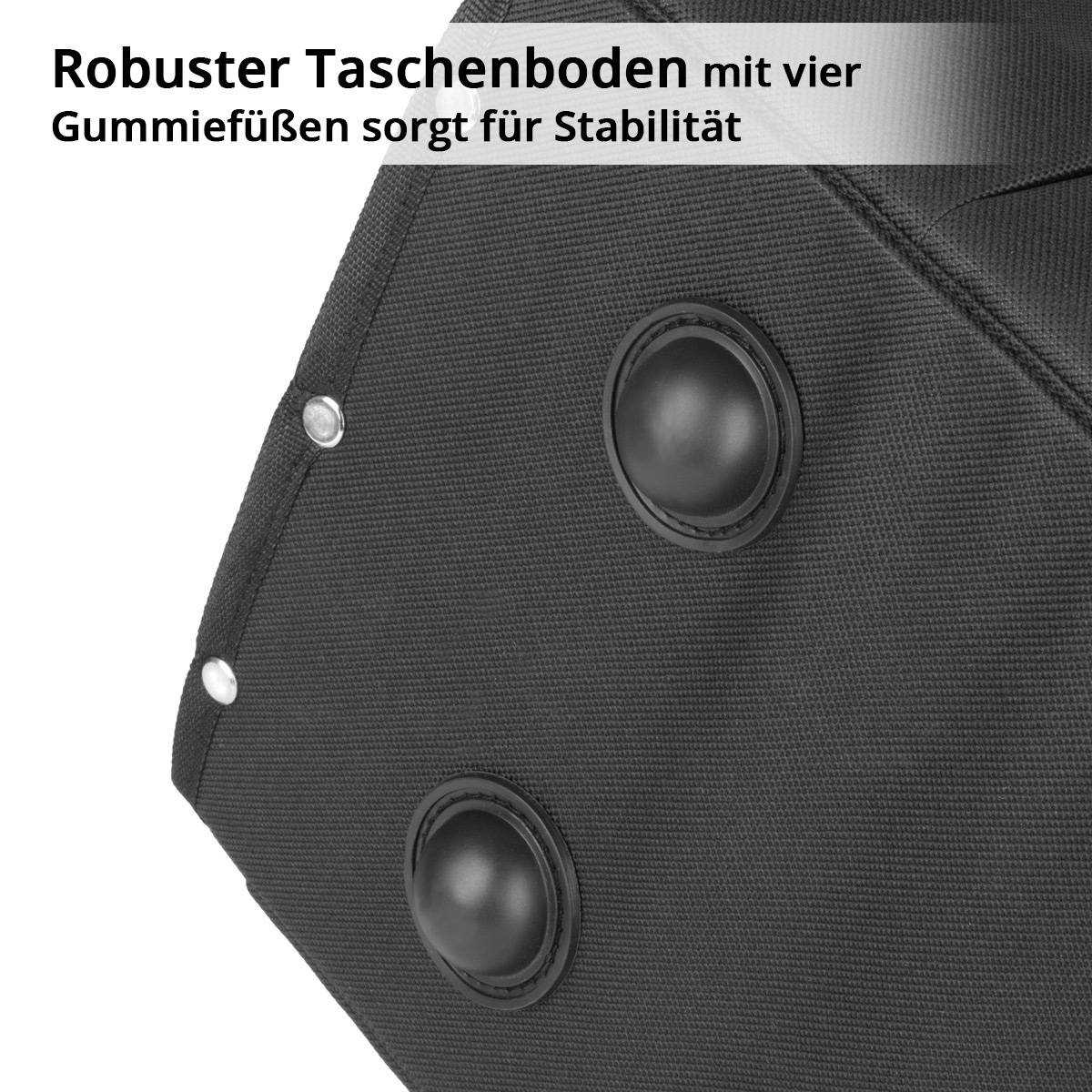 STAHLWERK Werkzeugtasche mit 18 Außentaschen 10 Innentaschen Installateur Tasche