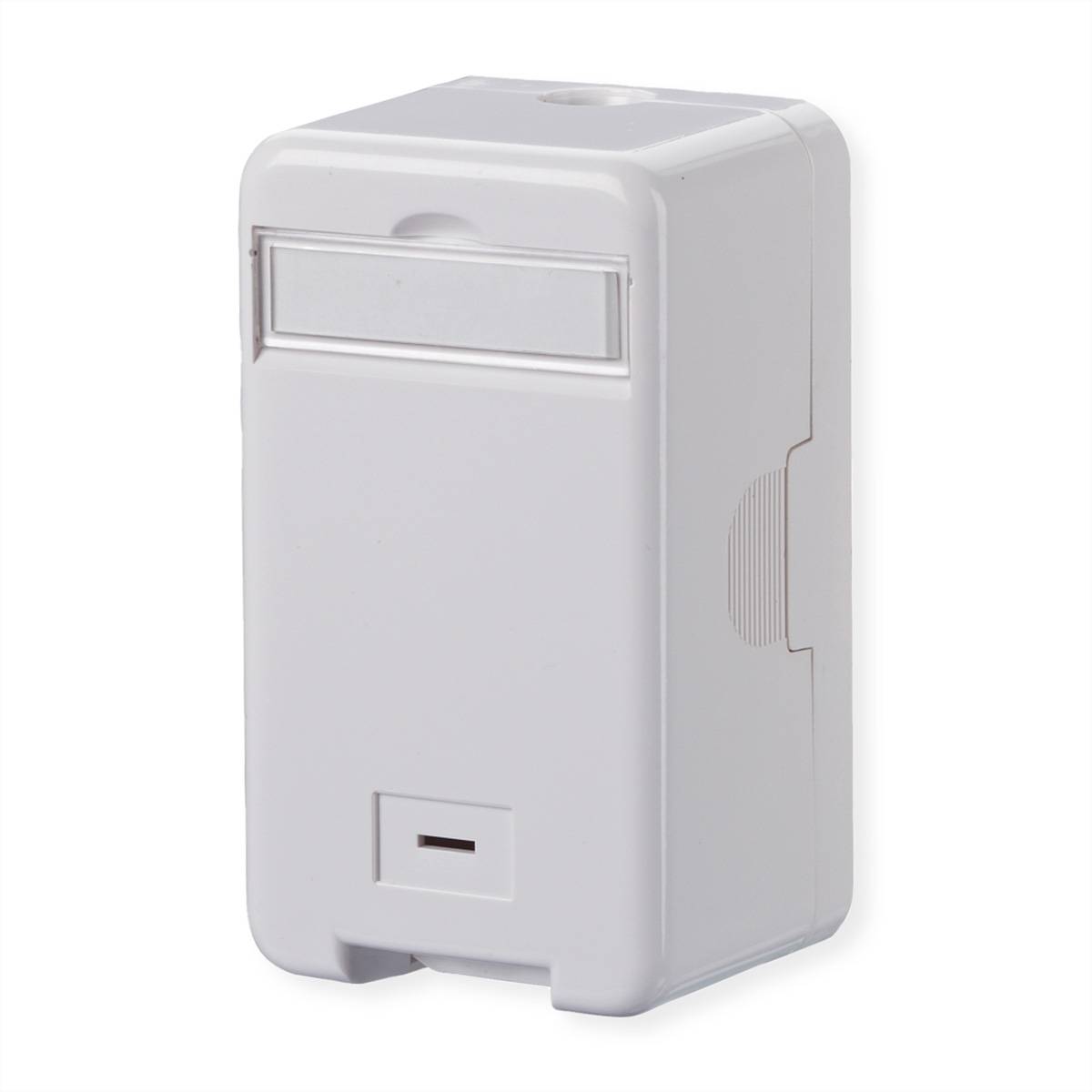 METZ CONNECT Keystone Anschlussdose AP, 1 Port unbestückt reinweiß Netzwerkkomponenten Industrial