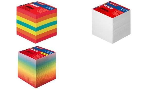 Herlitz Notizklotz 9x9x9cm 900Bl. weiß geleimt Multimedia-Technik PapierBüroSchreibwar