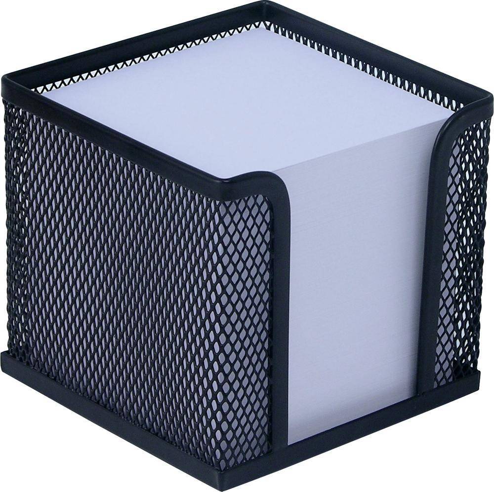 WEDO Zettelbox Office Papier 92x92 mm Drahtmetall schwarz Multimedia-Technik PapierBüroSchreibwar