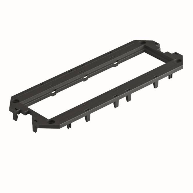 OBO UT4 P4 Abdeckplatte f.UT4 4 Modul45 208x76x4 PA gsw RAL9011 7408763 Install.Baumaterial