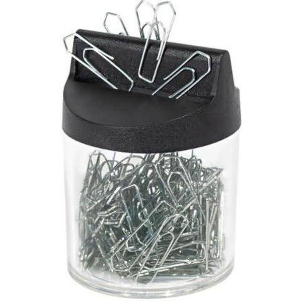 WEDO Klammernspender mit Magnet rund gefüllt, 125 Büro Silbe Multimedia-Technik