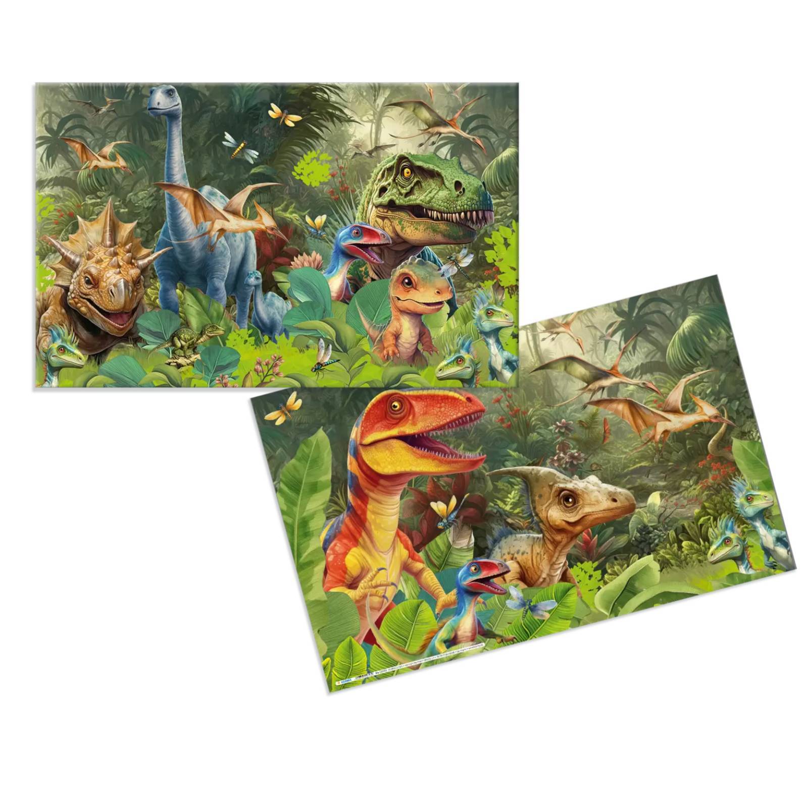 HERMA Schreibunterlage Karton Dino World 55x35 3Stk Multimedia-Technik PapierBüroSchreibwar