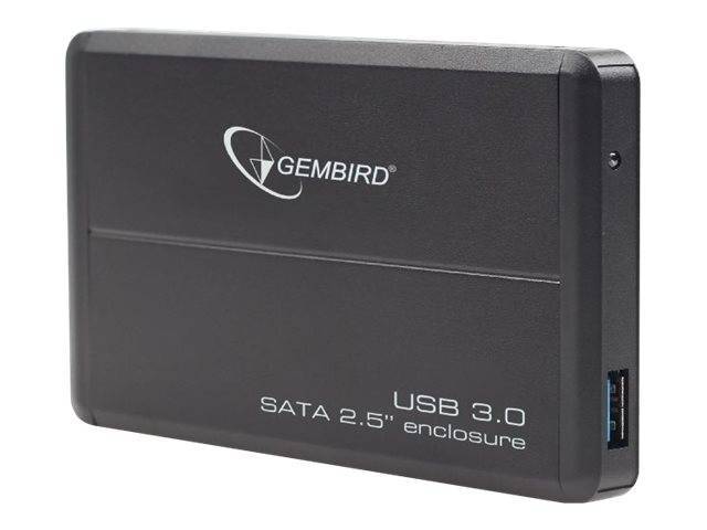 gembird Festplatten Gehäuse USB3.0 2.5 schwarz alu Multimedia-Technik Externe