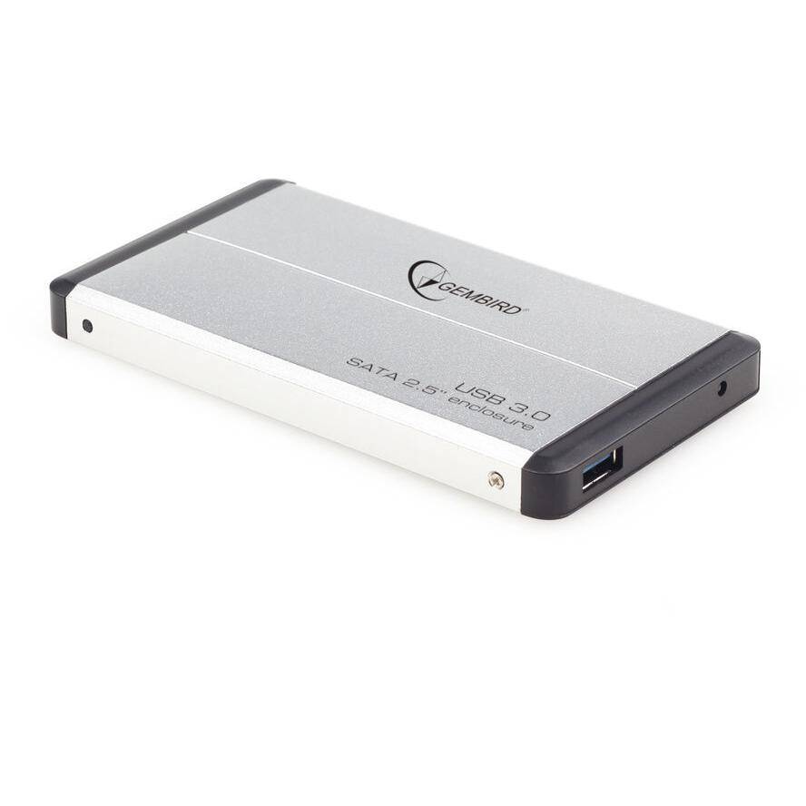 gembird Festplatten Gehäuse USB3.0 2.5 Silber alu Multimedia-Technik Externe