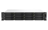 QNAP TS-1264U-RP NAS Rack (2U) 8 GB DDR4 QTS Aluminium, Schwarz Multimedia-Technik NAS-Gehäuse