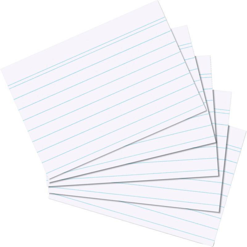 Herlitz Karteikarte A5 liniert weiß 100er Packung Multimedia-Technik PapierBüroSchreibwar