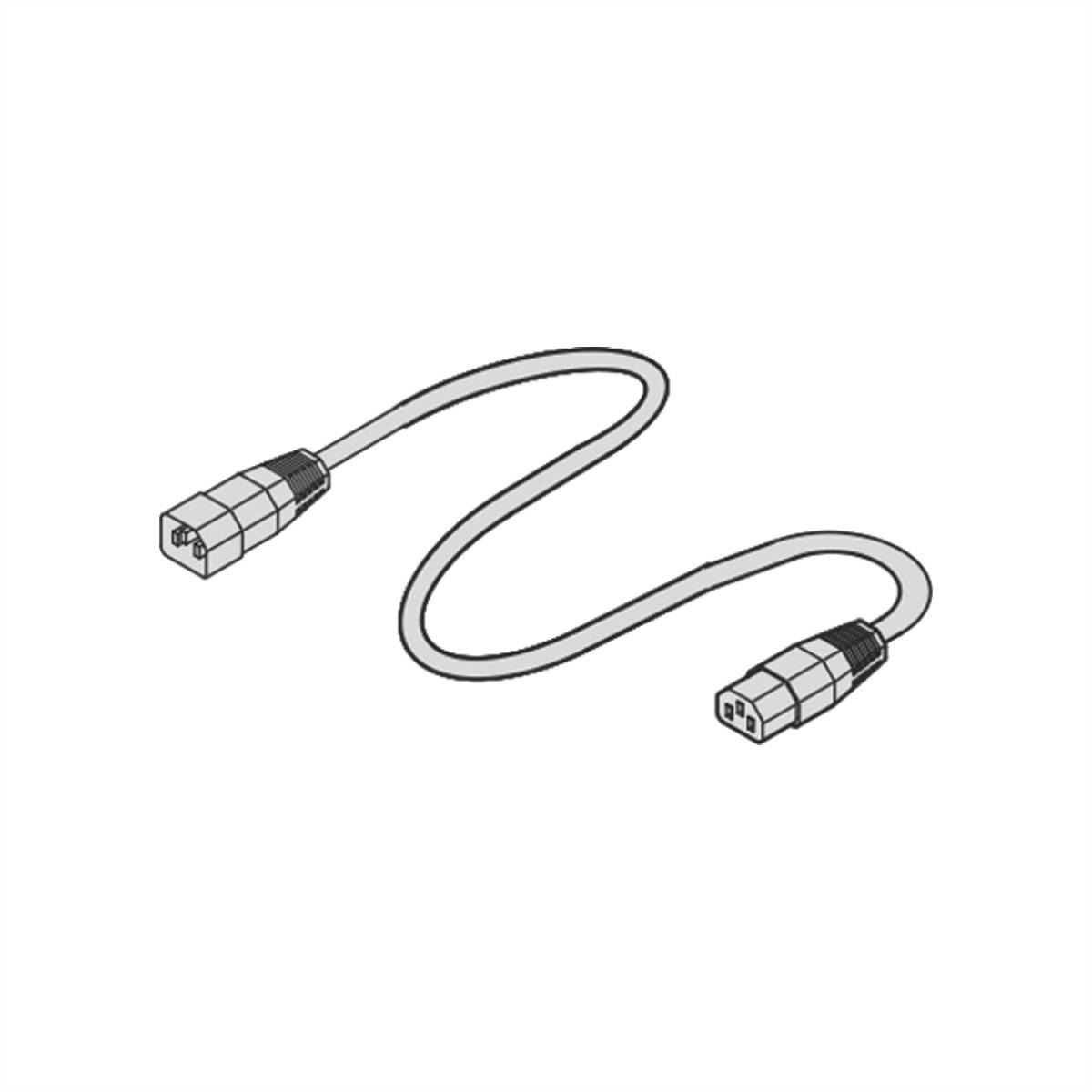 SCHROFF Netzanschlussleitung, IEC - KABEL IEC60320 C13-C14 1,0M 19 Schränke &amp, Ausbauteile