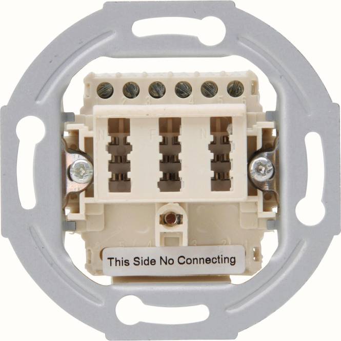 Kopp TAE-Telefonanschlussdose 33369392 UP 3x6p NFN-Cod. weiß Install.Baumaterial Netzw.Telekomm