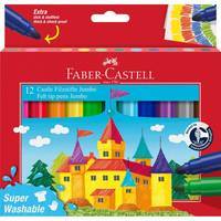 FABER-CASTELL Filzstift Jumbo Super Washable 12er Multimedia-Technik PapierBüroSchreibwar