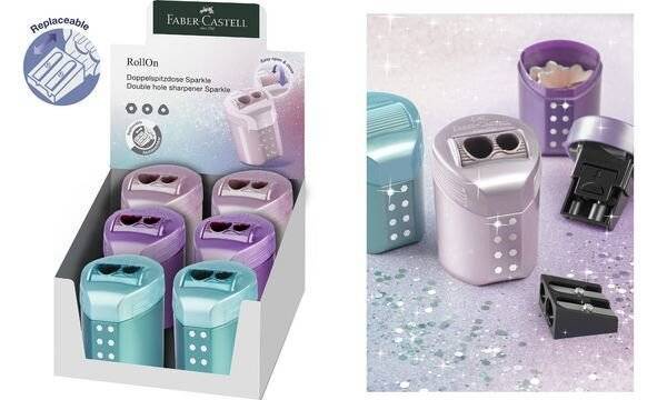 FABER-CASTELL Doppelspitzdose RollOn Sparkle Multimedia-Technik PapierBüroSchreibwar