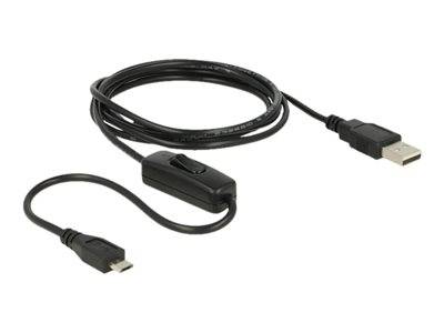 DELOCK USB Kabel micro B -> A St/St 1.50m Ein/Aus-Sch Multimedia-Technik Raspberry Zubehör