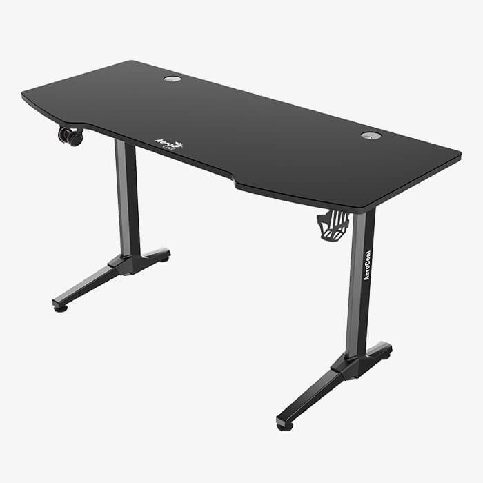 AeroCool Gaming-Tisch ACD2-140 V2 schwarze Platte/Gestell BK Multimedia-Technik Gaming Tisch