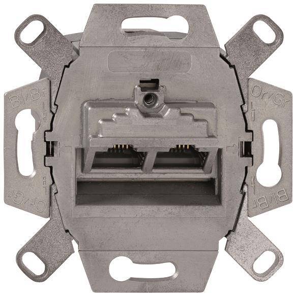 RB Anschlussdose UAE-Cat.6A iso-8/8 Up 0 2 fach RJ45 Up0 Install.Baumaterial Netzw.Telekomm