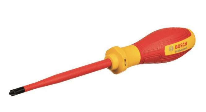 Bosch VDE Schraubendreher SL/PZ2 1600A02ND7 Install.Baumaterial Werkzeug Messgeräte