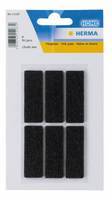 HERMA Filzgleiter schwarz 15x45 mm Multimedia-Technik PapierBüroSchreibwar