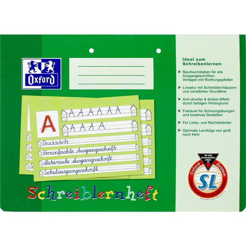 Oxford Schreiblernheft A4 quer 16 Blatt Multimedia-Technik PapierBüroSchreibwar